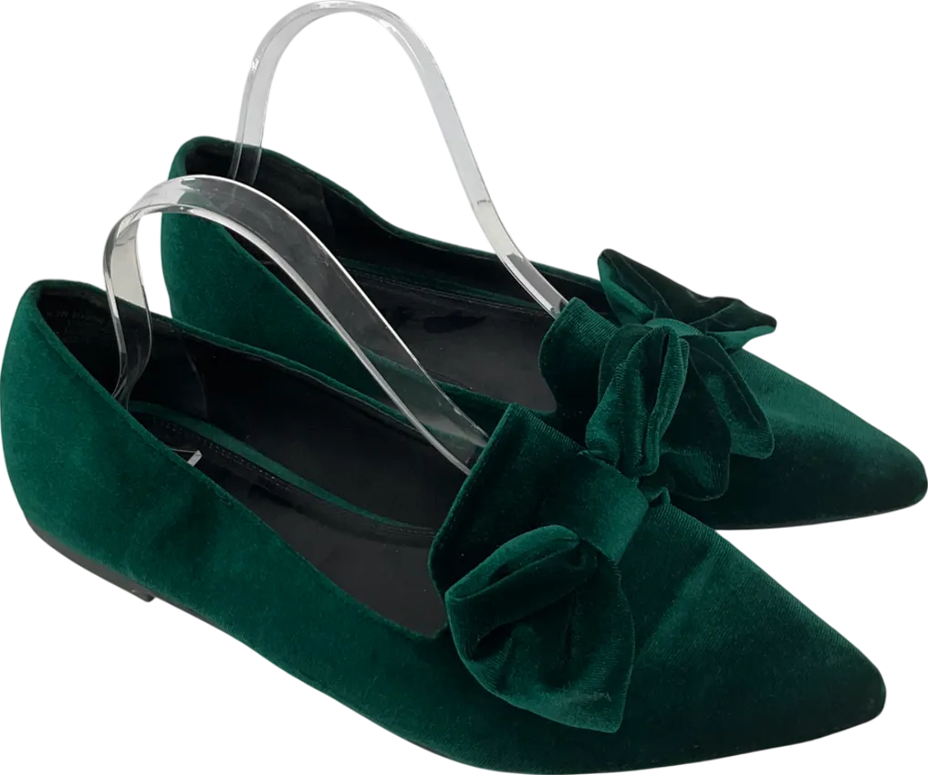 ASOS Green Sapphire Bow Detail Pumps UK 9 EU 42 👠