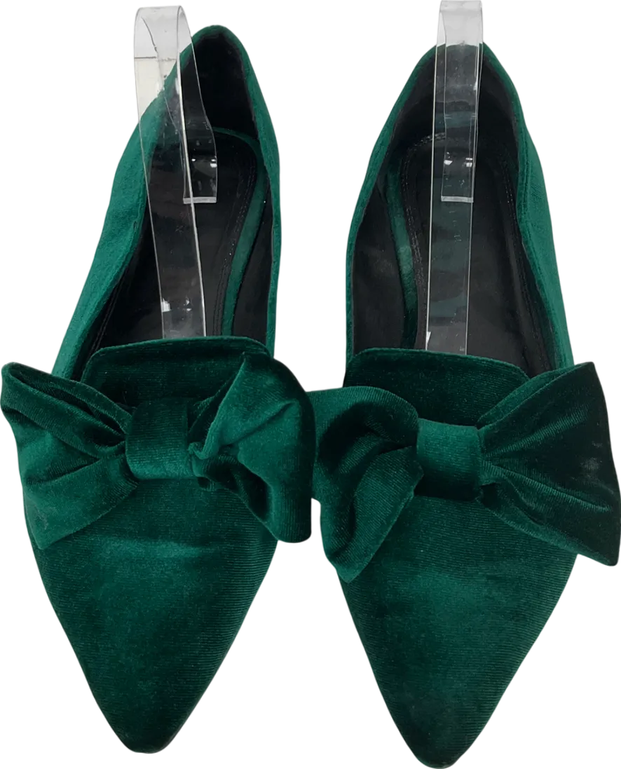 ASOS Green Sapphire Bow Detail Pumps UK 9 EU 42 👠