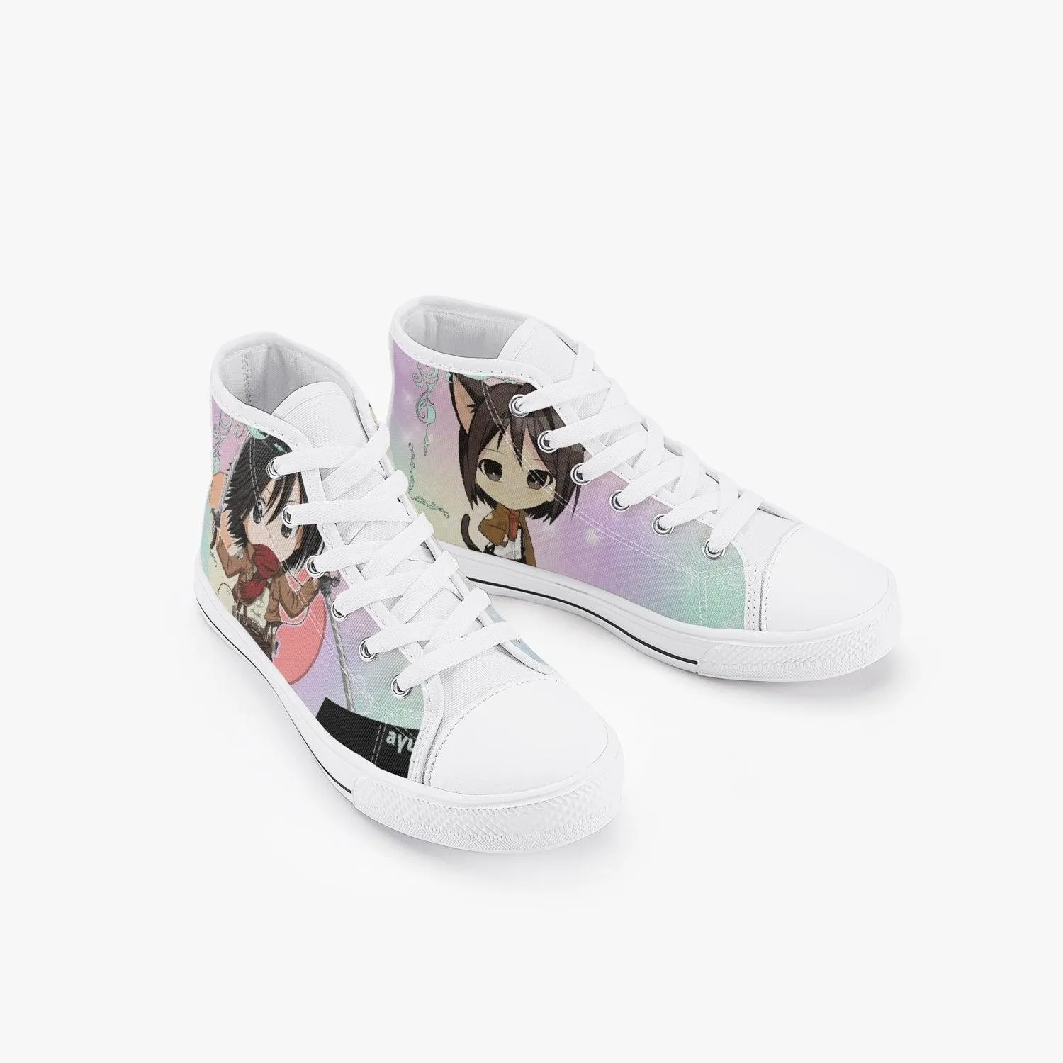 Attack On Titan Mikasa Ackerman Kids A-Star High Anime Shoes