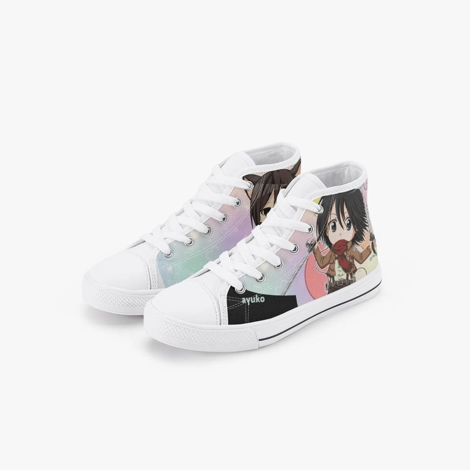 Attack On Titan Mikasa Ackerman Kids A-Star High Anime Shoes
