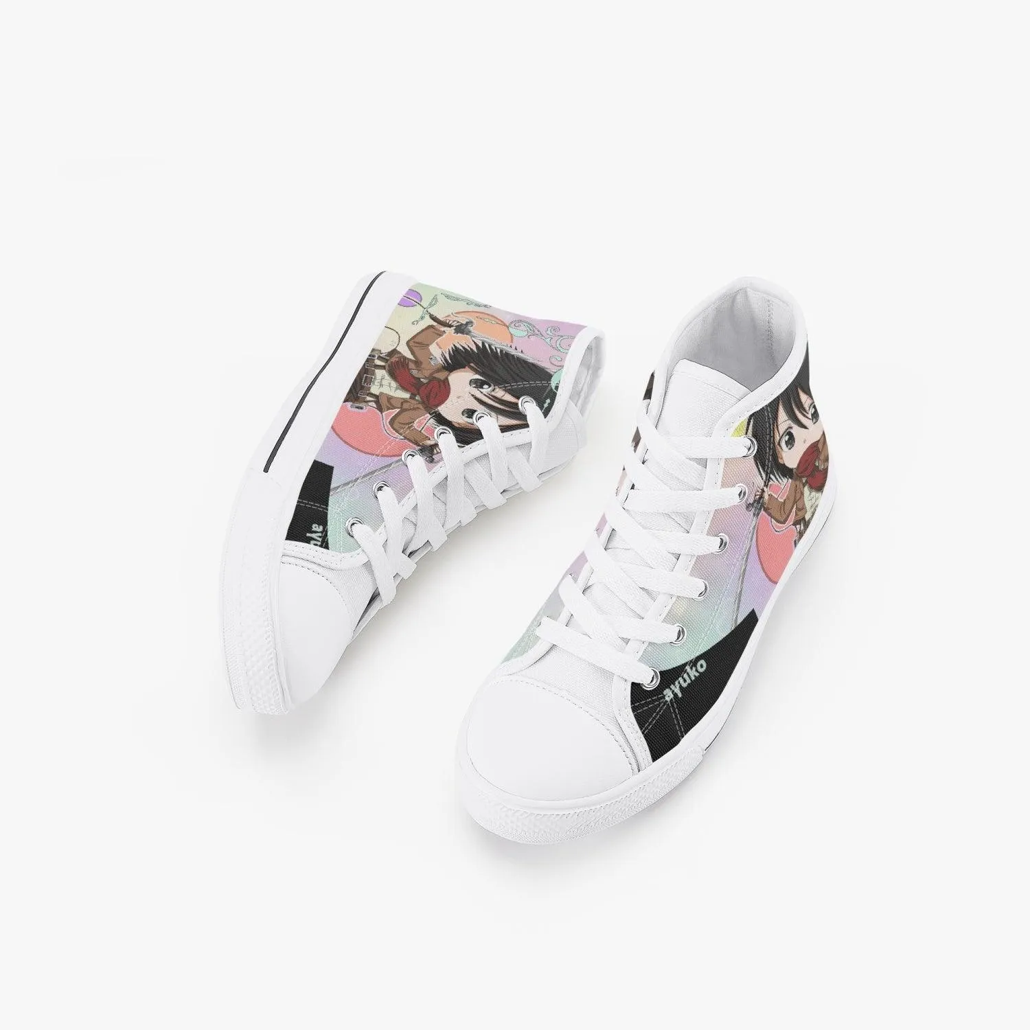 Attack On Titan Mikasa Ackerman Kids A-Star High Anime Shoes