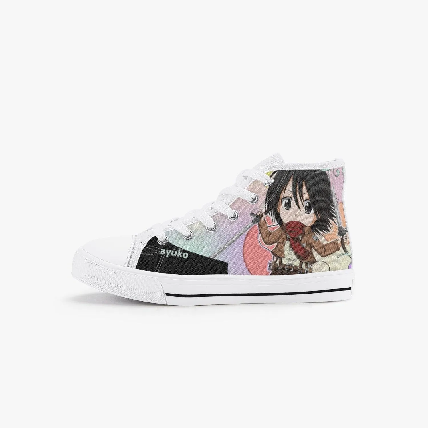 Attack On Titan Mikasa Ackerman Kids A-Star High Anime Shoes