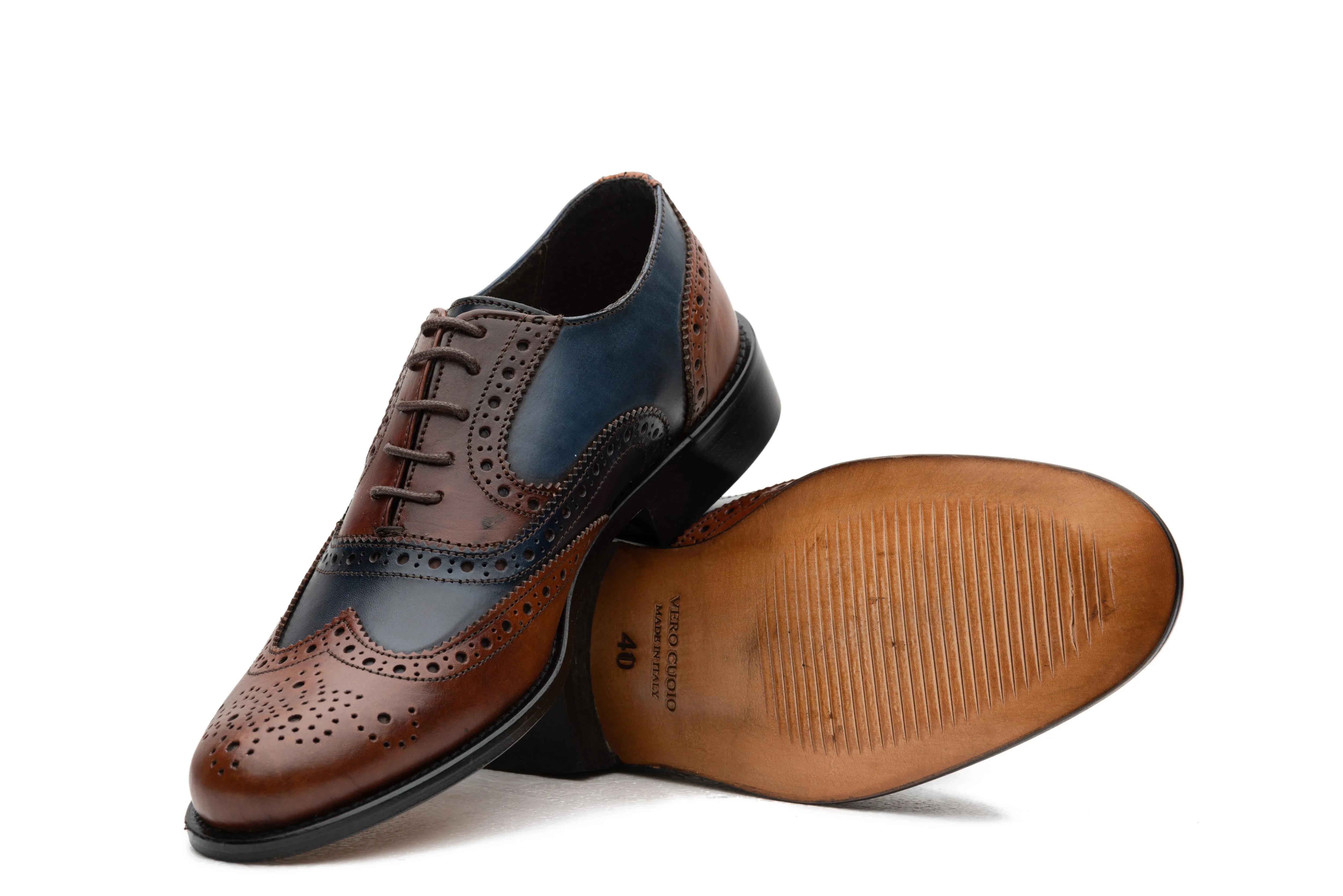 Brandy/Blue Oxford
