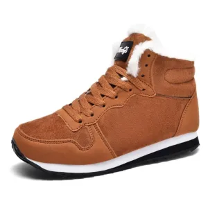 Cuzcare Orthopedic Women Ankle Boots Arch Support Warm Waterproof Antislip