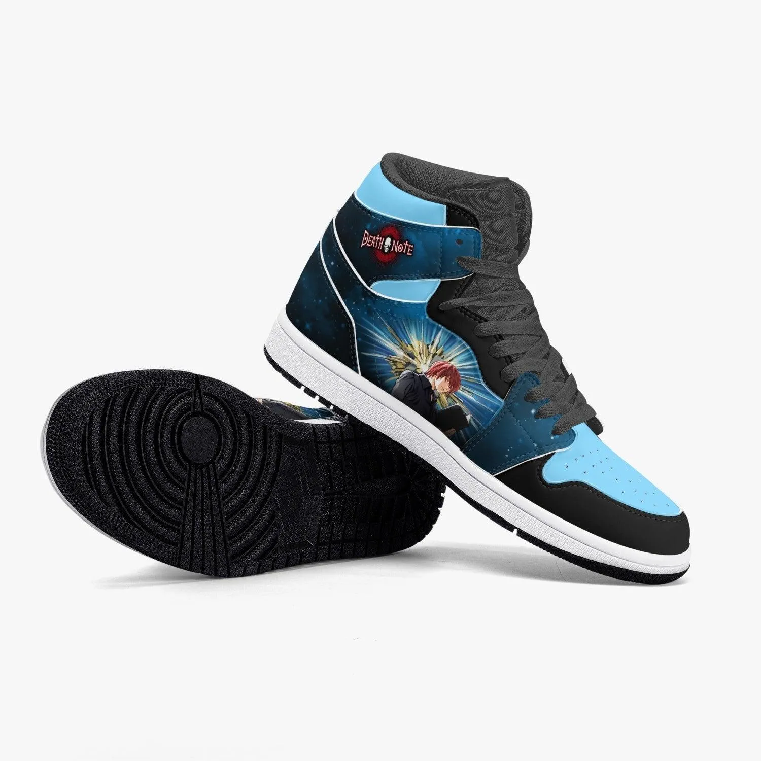 Death Note Light Yagami Blue-Black JD1 Mid Anime Shoes