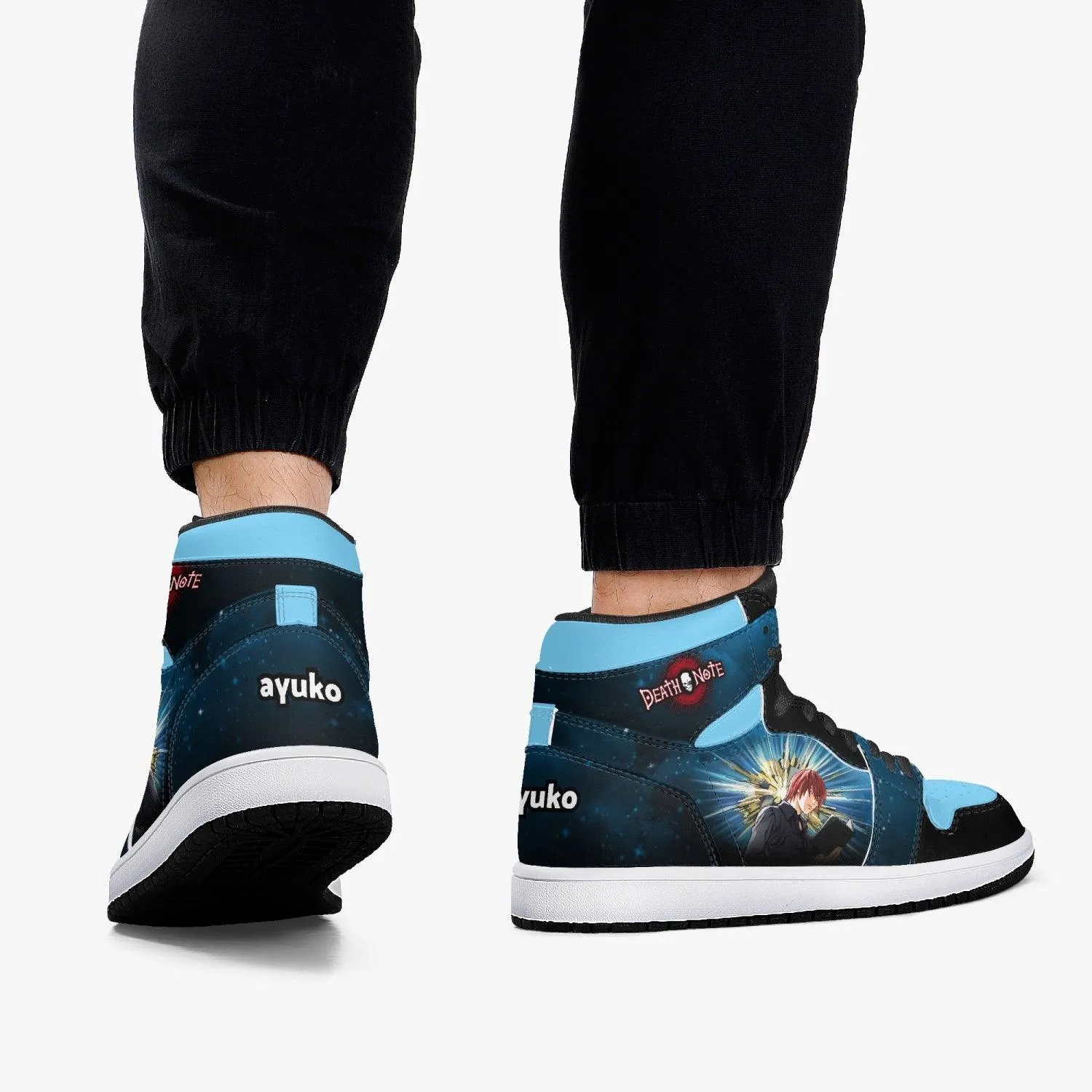 Death Note Light Yagami Blue-Black JD1 Mid Anime Shoes