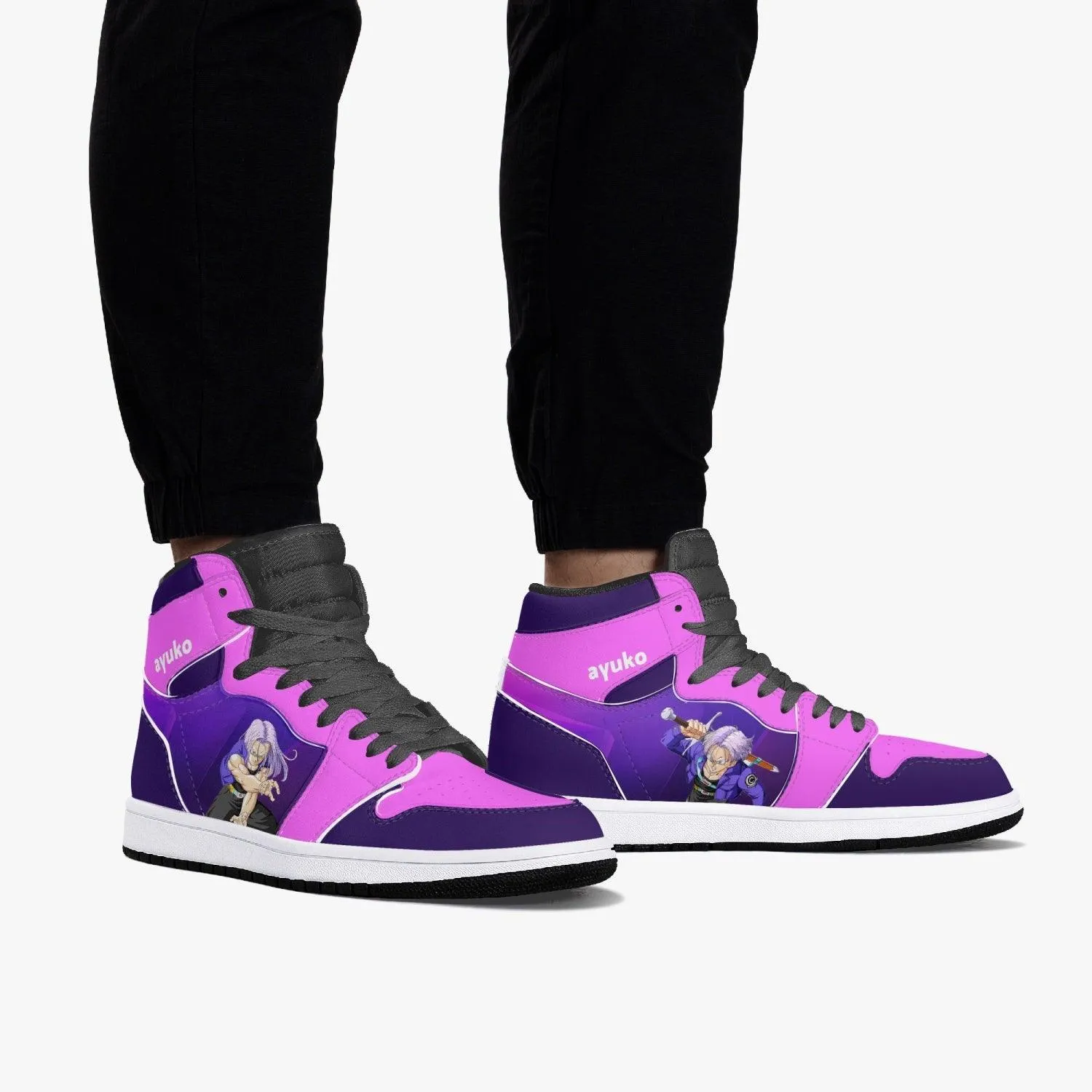 Dragon Ball Z Trunks Purple/Pink JD1 Mid Anime Shoes