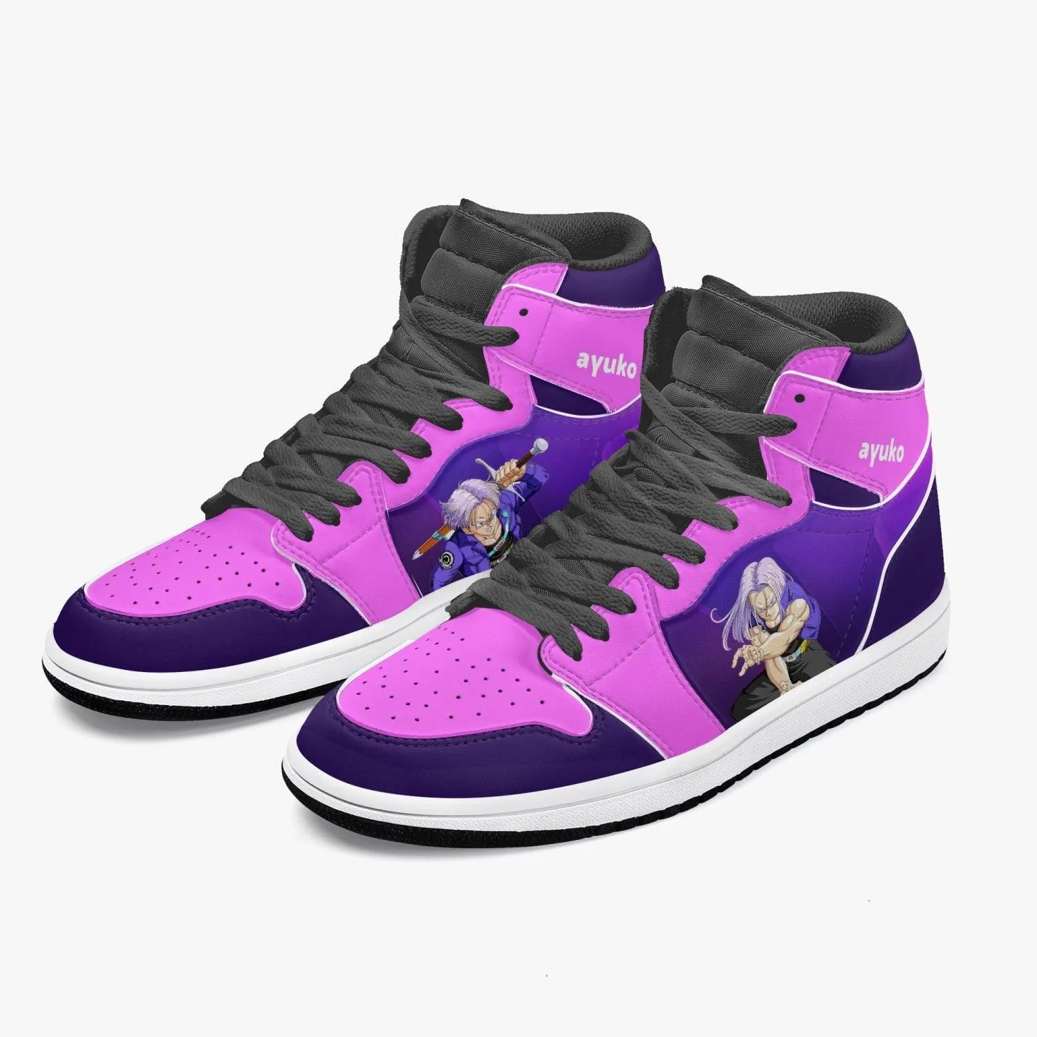 Dragon Ball Z Trunks Purple/Pink JD1 Mid Anime Shoes