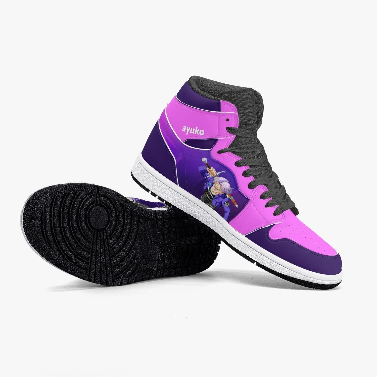 Dragon Ball Z Trunks Purple/Pink JD1 Mid Anime Shoes