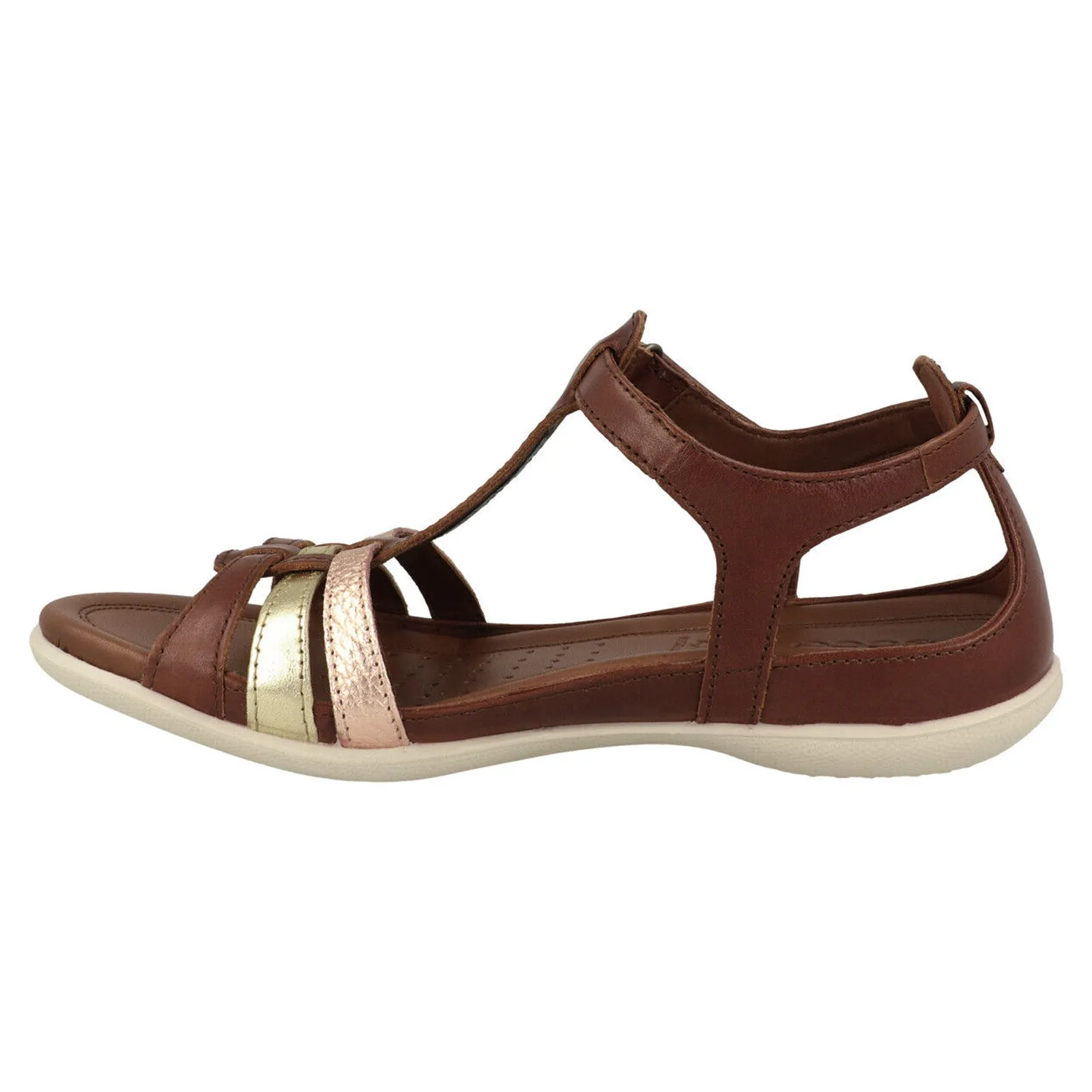 Ecco Flash 240873 Leather Women's Hook and loop Sandals - UK 6.5-7 - US 9-9.5 Women - EU 40