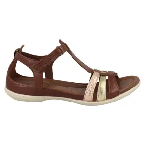 Ecco Flash 240873 Leather Women's Hook and loop Sandals - UK 6.5-7 - US 9-9.5 Women - EU 40