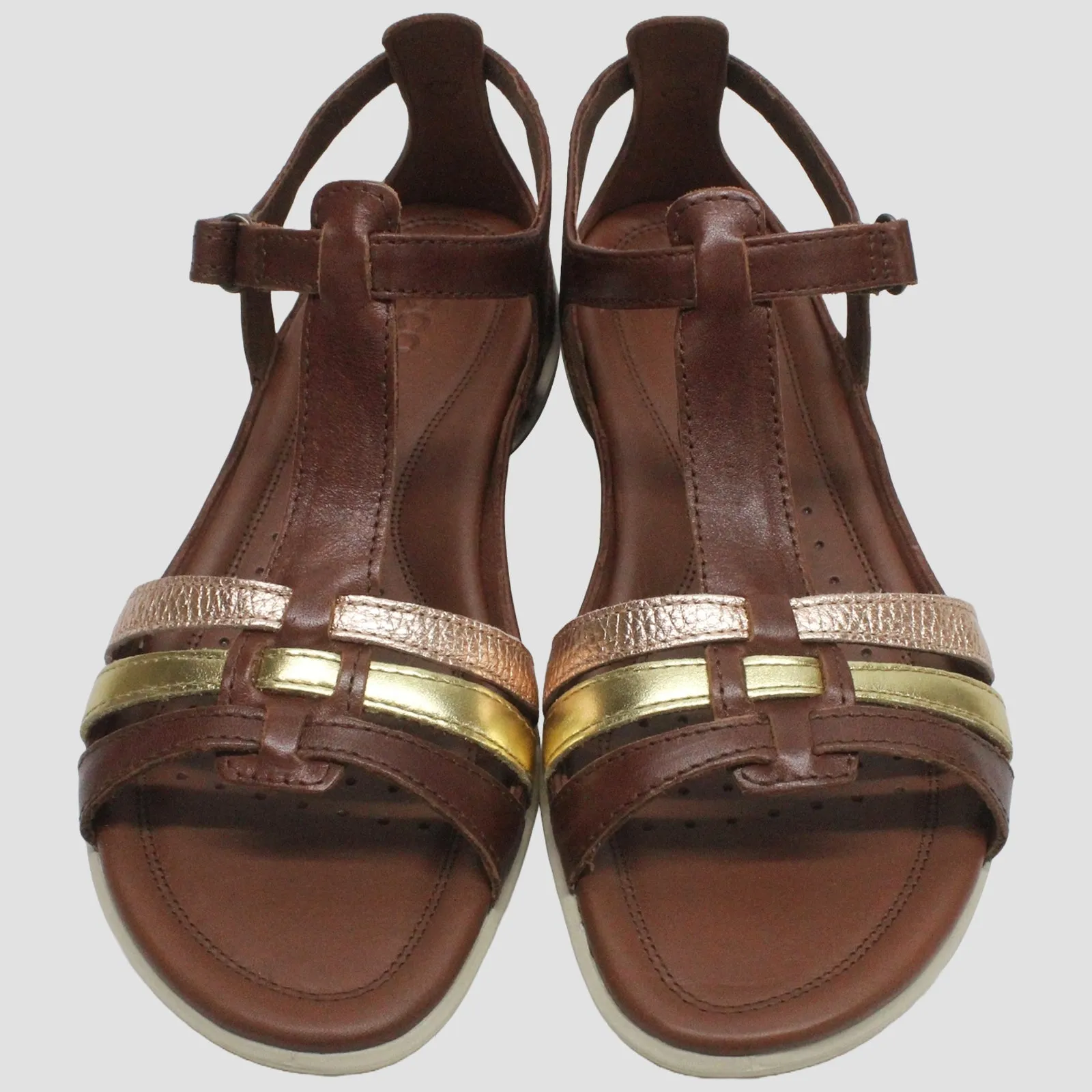 Ecco Flash 240873 Leather Women's Hook and loop Sandals - UK 6.5-7 - US 9-9.5 Women - EU 40