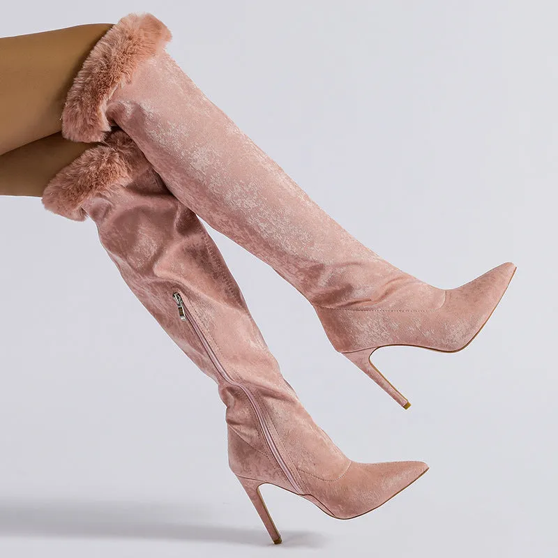 Fressia Fluff Over-the-knee Boots