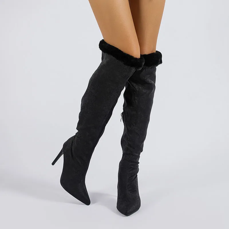 Fressia Fluff Over-the-knee Boots