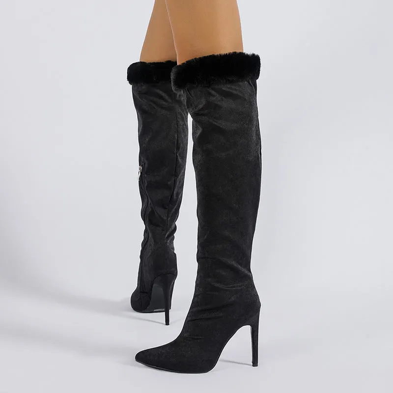 Fressia Fluff Over-the-knee Boots
