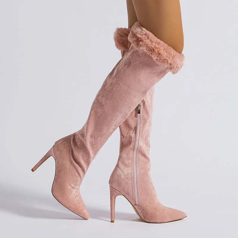 Fressia Fluff Over-the-knee Boots