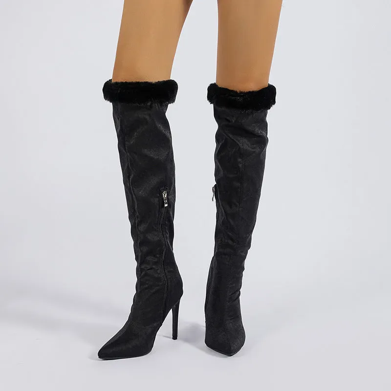 Fressia Fluff Over-the-knee Boots