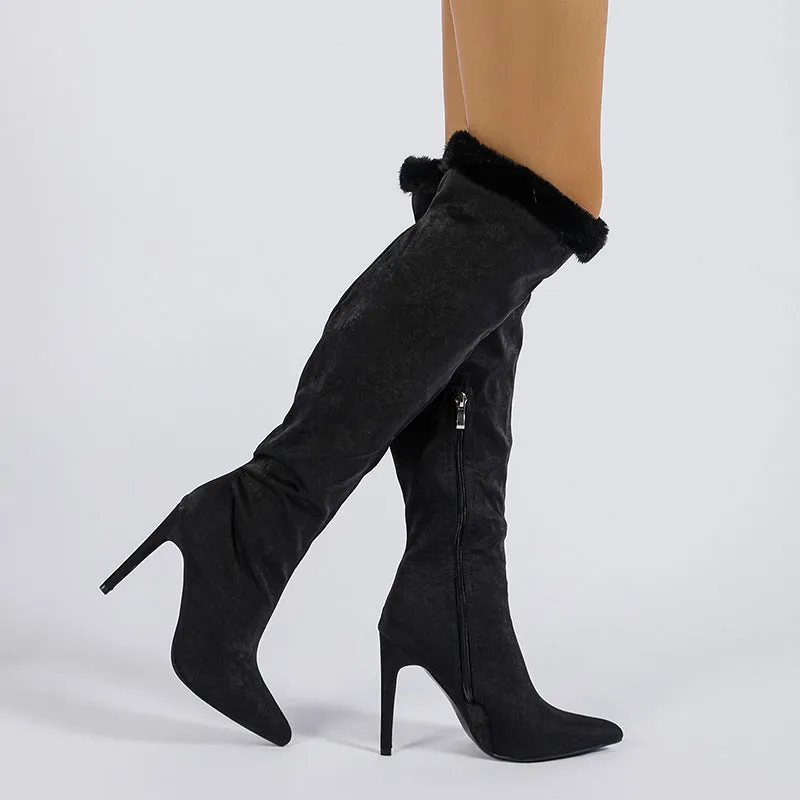 Fressia Fluff Over-the-knee Boots