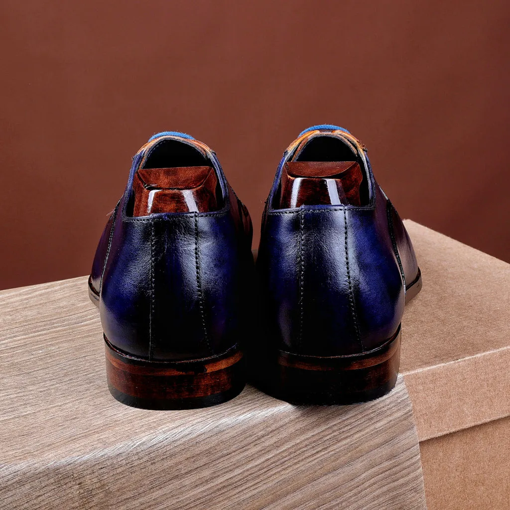 Imperial Luxe Oxford – Gold Metal Toe & Horseshoe Heel