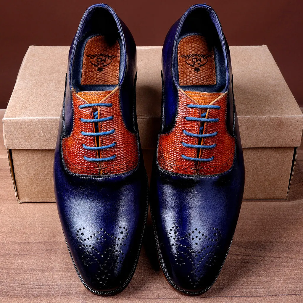 Imperial Luxe Oxford – Gold Metal Toe & Horseshoe Heel