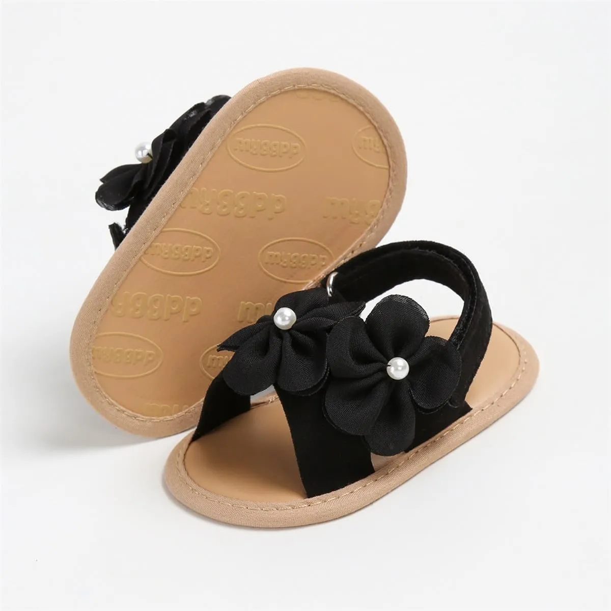 Infant Baby Boys Girls Sandals Summer Baby Wedding Dress Flat Shoes Newborn Crib Shoes First Walkers Prewalkers Shoes