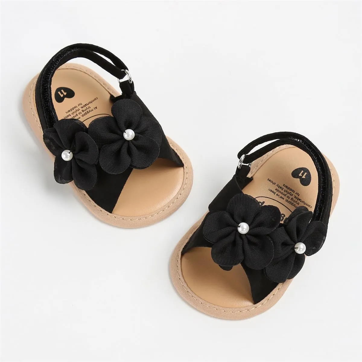 Infant Baby Boys Girls Sandals Summer Baby Wedding Dress Flat Shoes Newborn Crib Shoes First Walkers Prewalkers Shoes