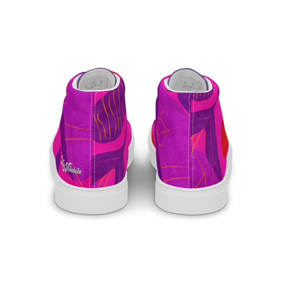 *PREORDER* GROOVY ʻĀKALA WĀHINE HIGH TOPS (in womenʻs sizes)