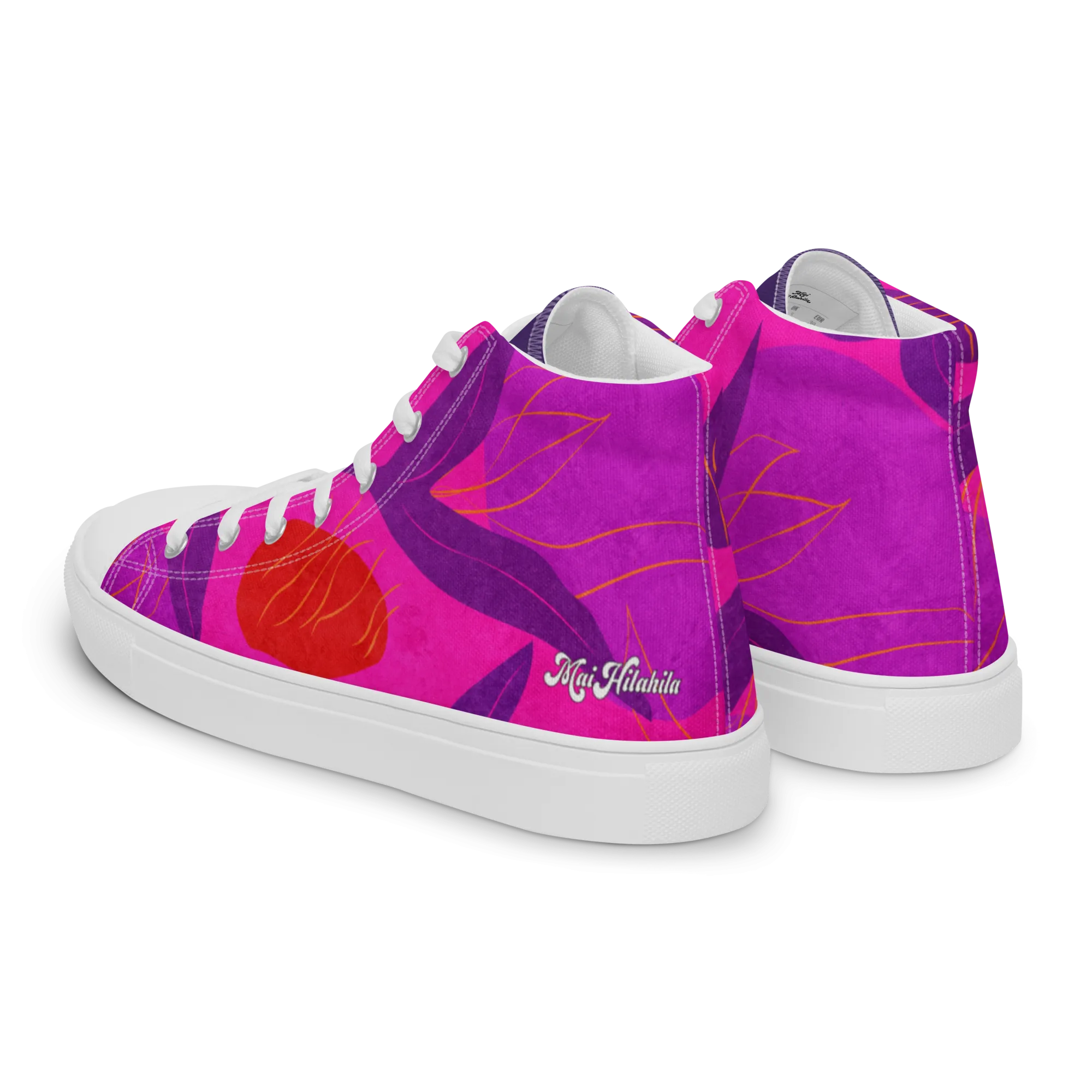 *PREORDER* GROOVY ʻĀKALA WĀHINE HIGH TOPS (in womenʻs sizes)