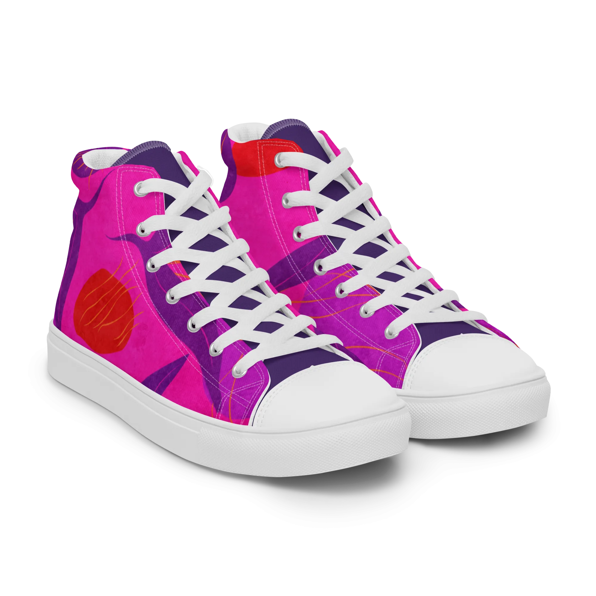 *PREORDER* GROOVY ʻĀKALA WĀHINE HIGH TOPS (in womenʻs sizes)