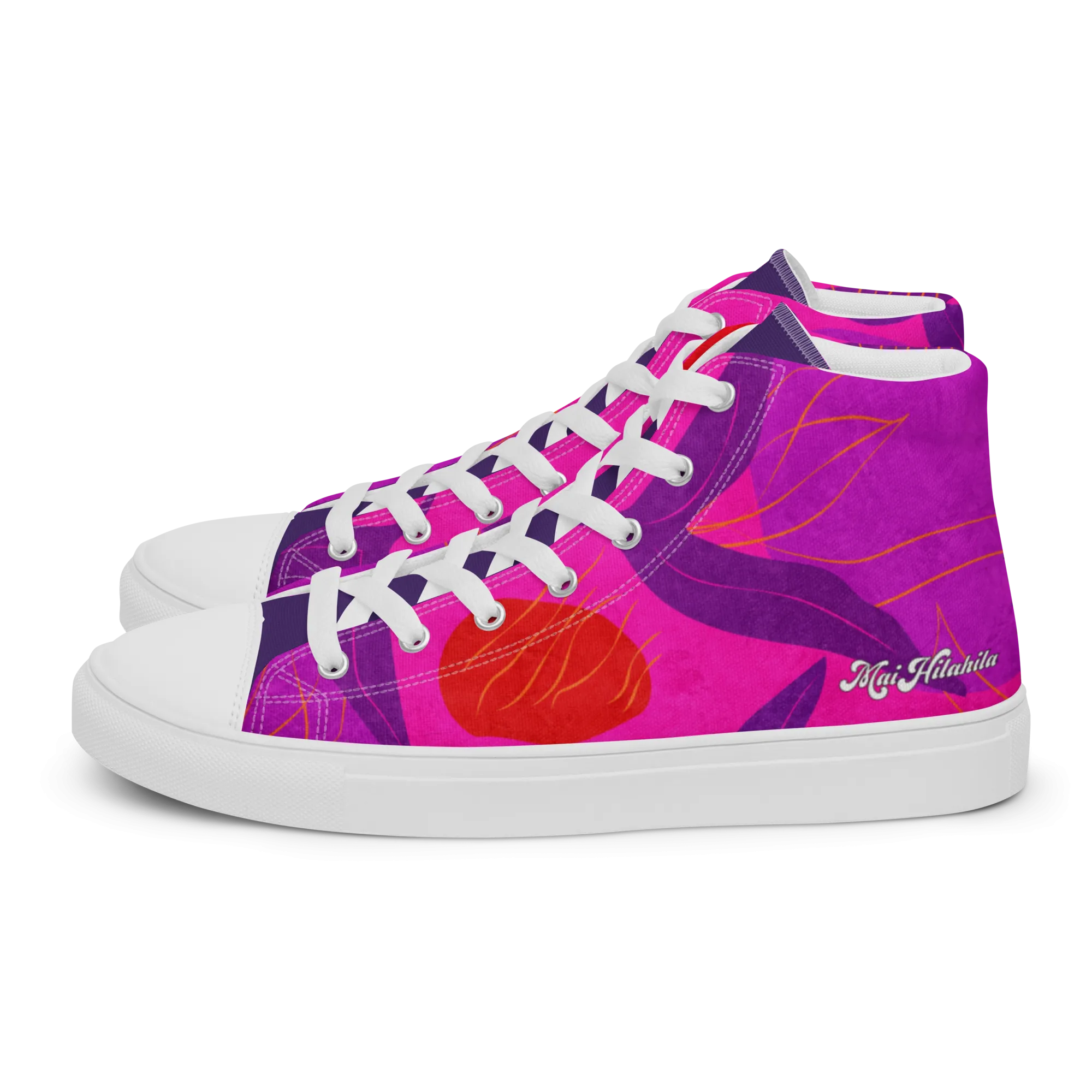 *PREORDER* GROOVY ʻĀKALA WĀHINE HIGH TOPS (in womenʻs sizes)