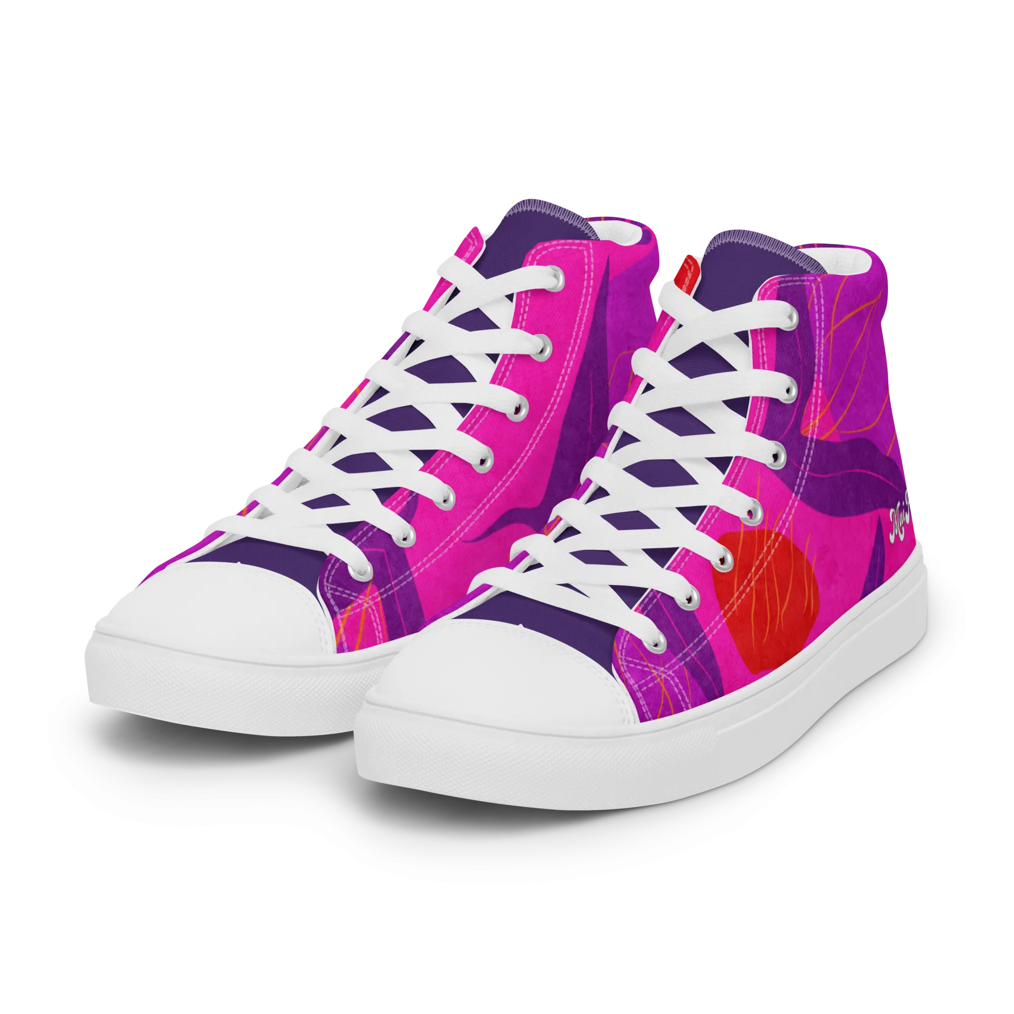 *PREORDER* GROOVY ʻĀKALA WĀHINE HIGH TOPS (in womenʻs sizes)