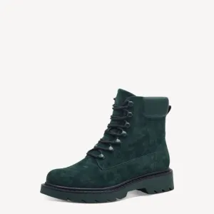 Tamaris Green Suede Ankle Boot