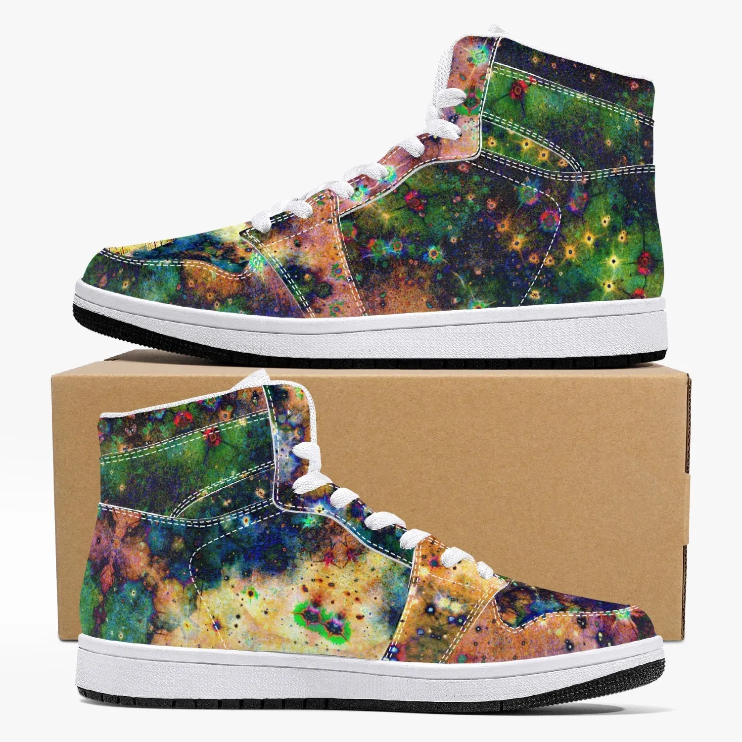 Venus Psychedelic Split-Style High-Top Sneakers
