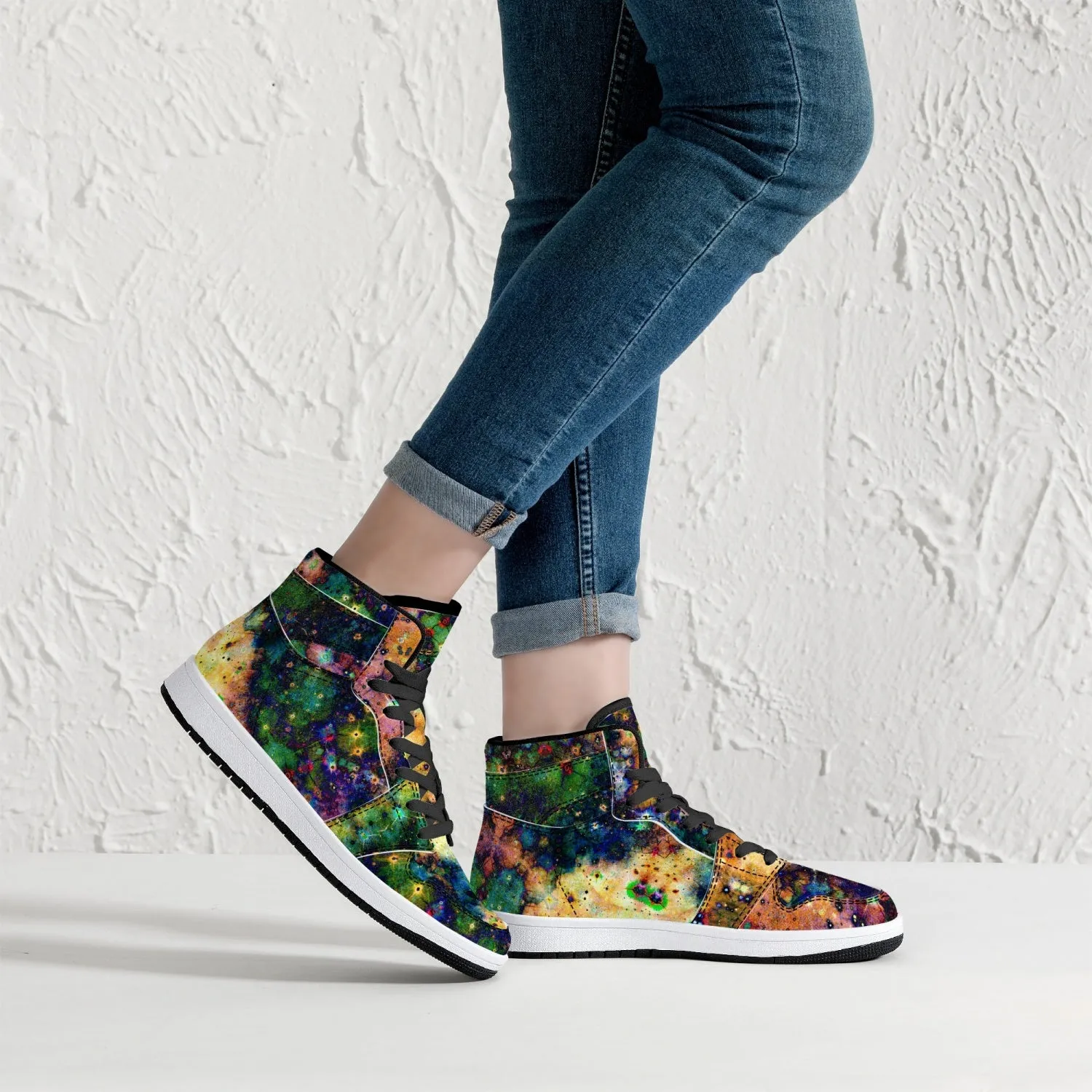 Venus Psychedelic Split-Style High-Top Sneakers