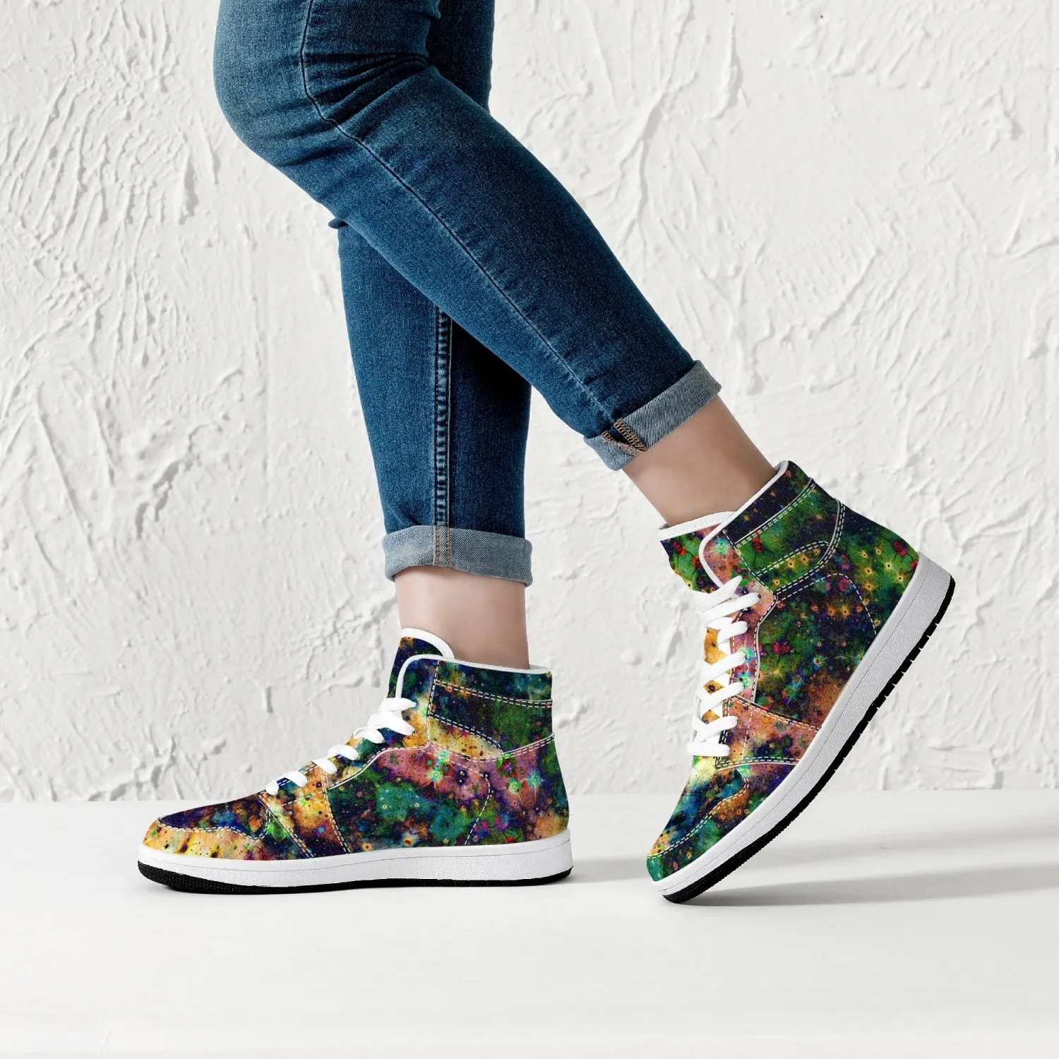 Venus Psychedelic Split-Style High-Top Sneakers