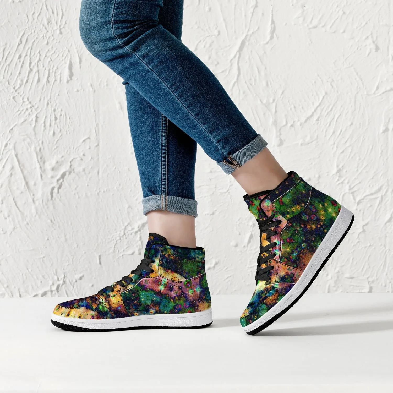Venus Psychedelic Split-Style High-Top Sneakers