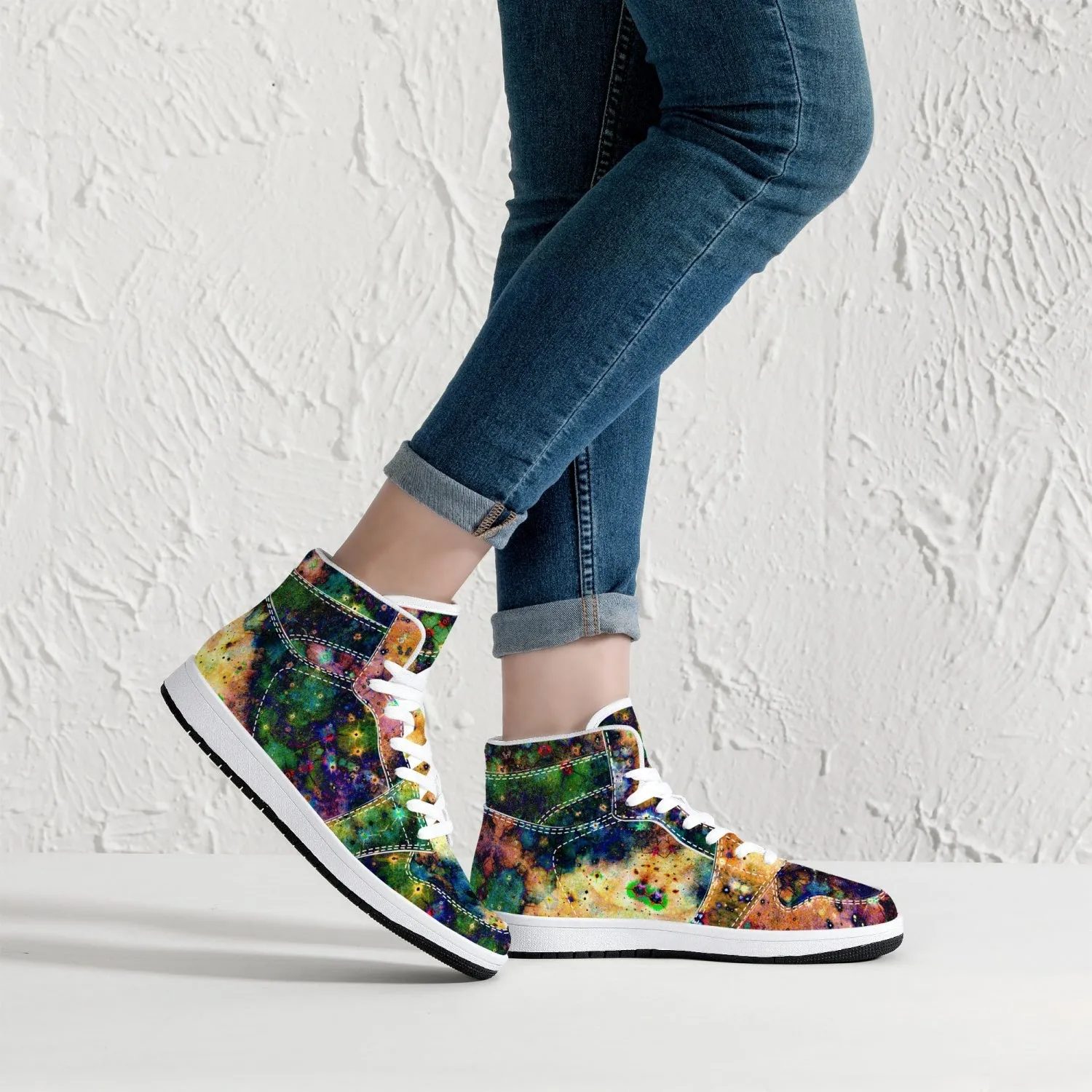 Venus Psychedelic Split-Style High-Top Sneakers