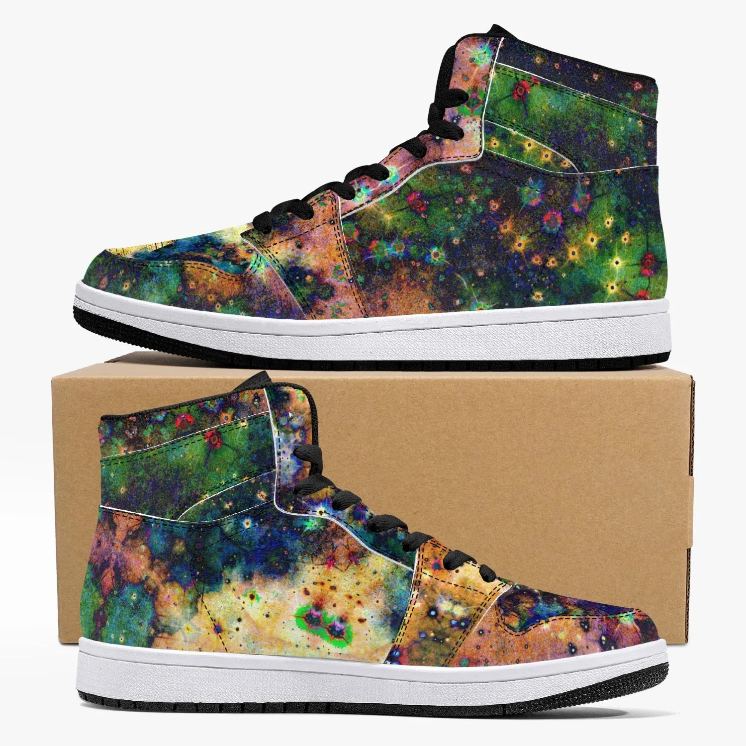 Venus Psychedelic Split-Style High-Top Sneakers
