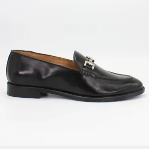 Women's moccasin in calf leather Vitello Nero black (BRD9426)