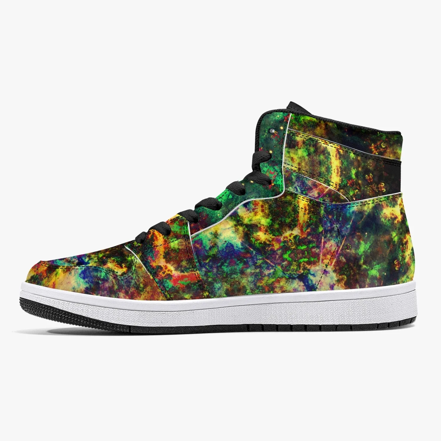 Xerxes Psychedelic Split-Style High-Top Sneakers