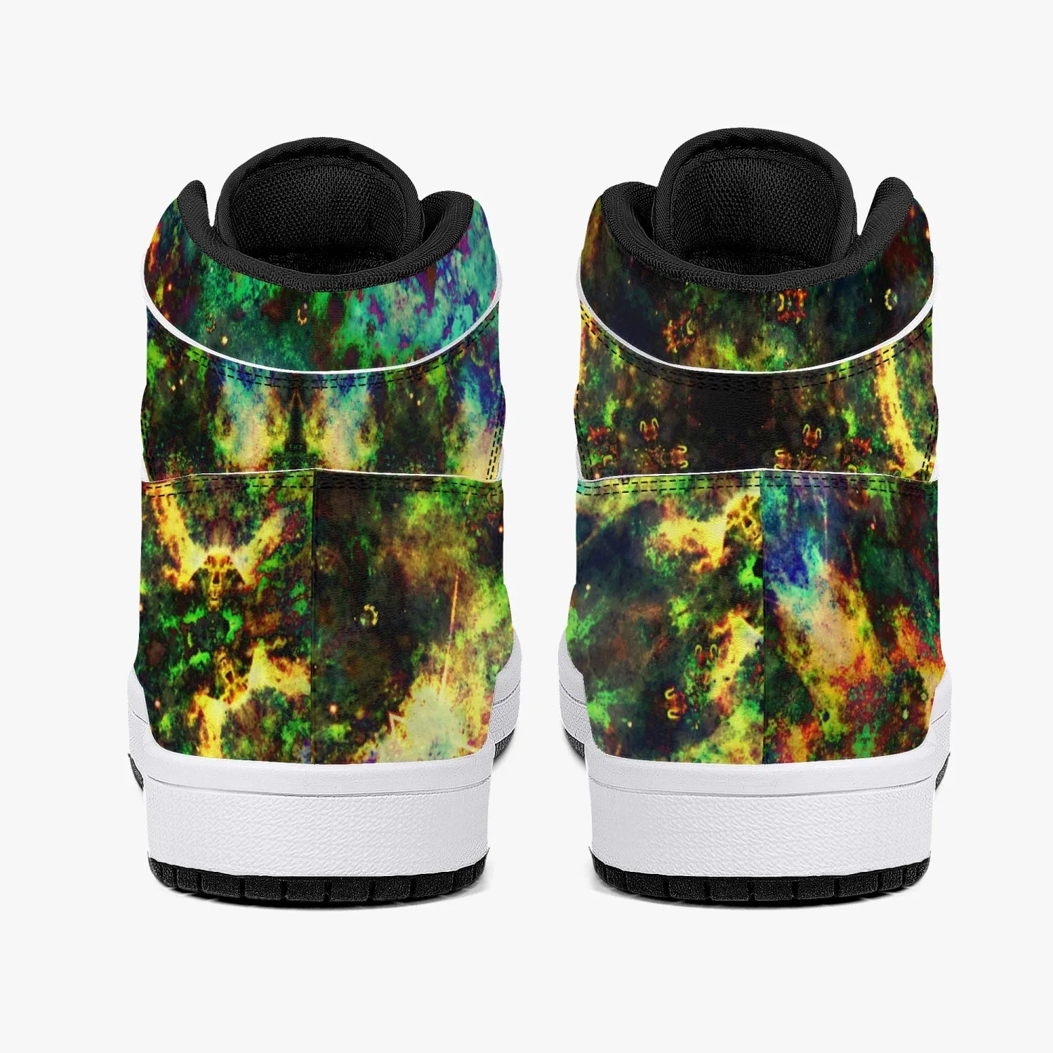 Xerxes Psychedelic Split-Style High-Top Sneakers
