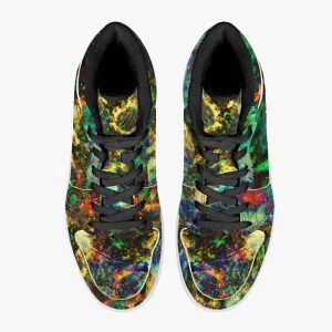 Xerxes Psychedelic Split-Style High-Top Sneakers